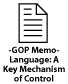 republican party: language as a mechanism of control