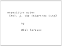 mick parsons expedition notes